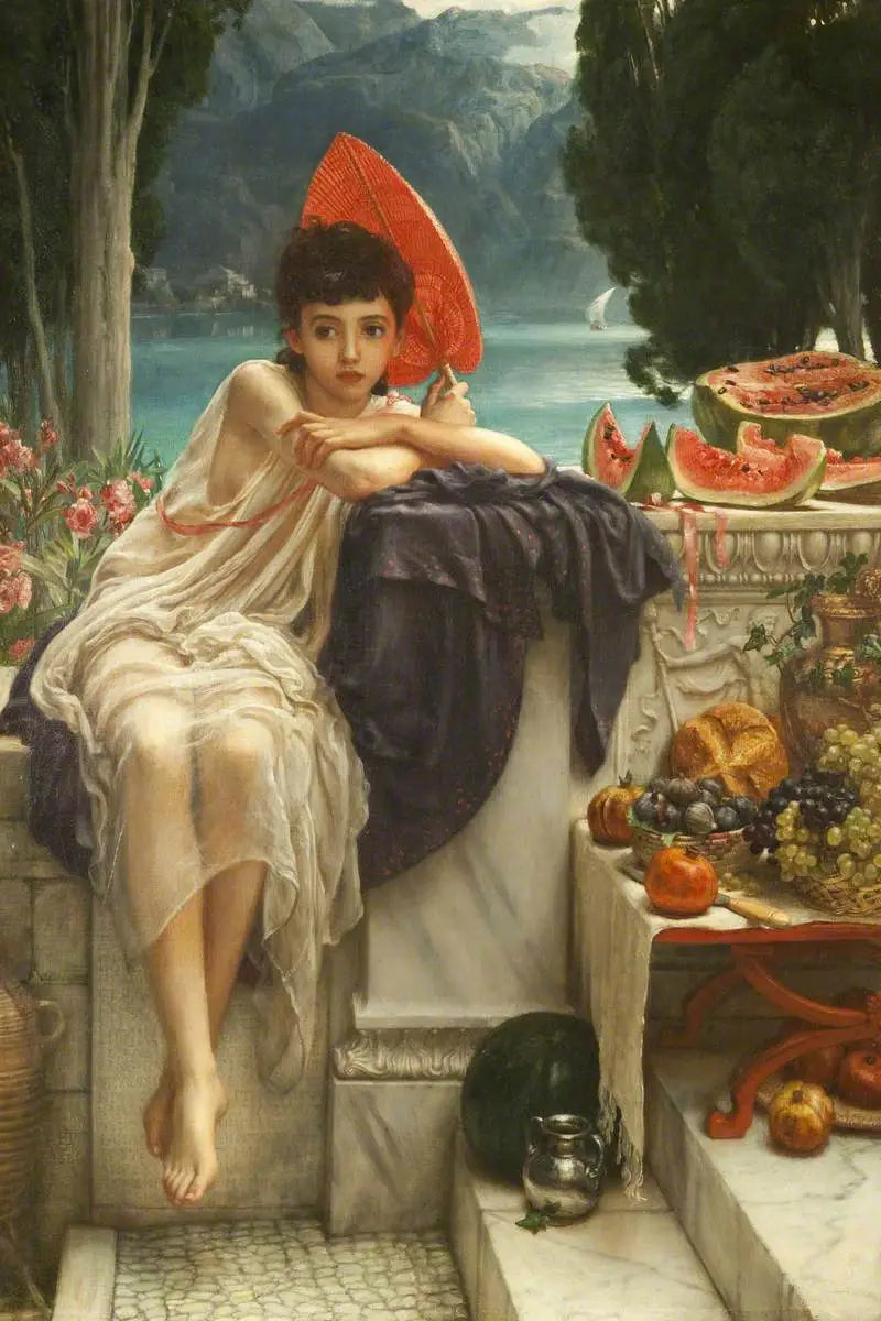 Na schodech chrámu - Edward Poynter