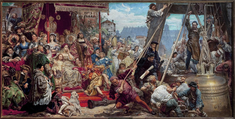 Zavěšení zvonu Sigismund - Jan Matejko