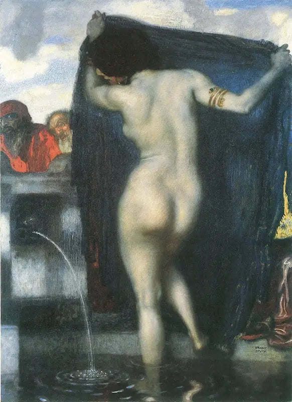 Suzanne a staříci - Franz Von Stuck