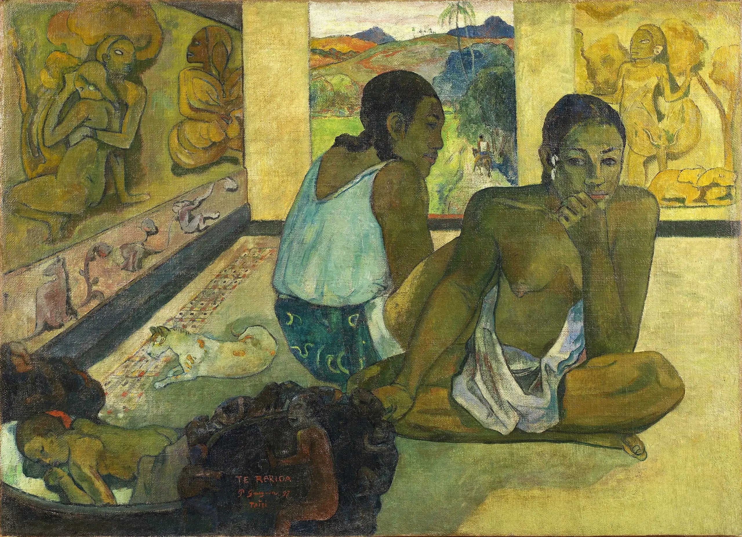Reproduction du tableau « Te Rerioa - Paul Gauguin » par Alpha Reproduction en peinture à l’huile