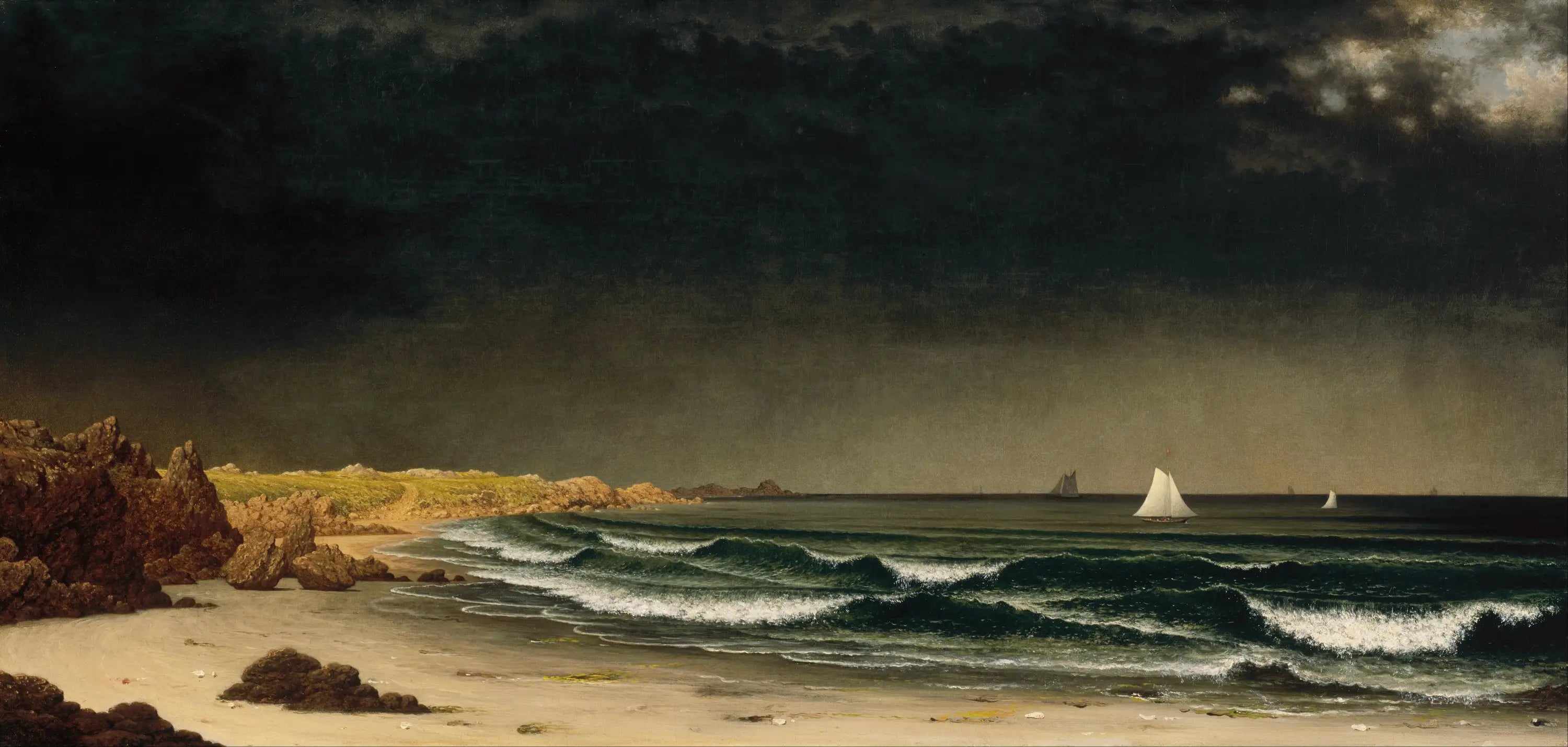 Tempête approchant: plage près de Newport - Martin Johnson Heade - Alpha Reproduction