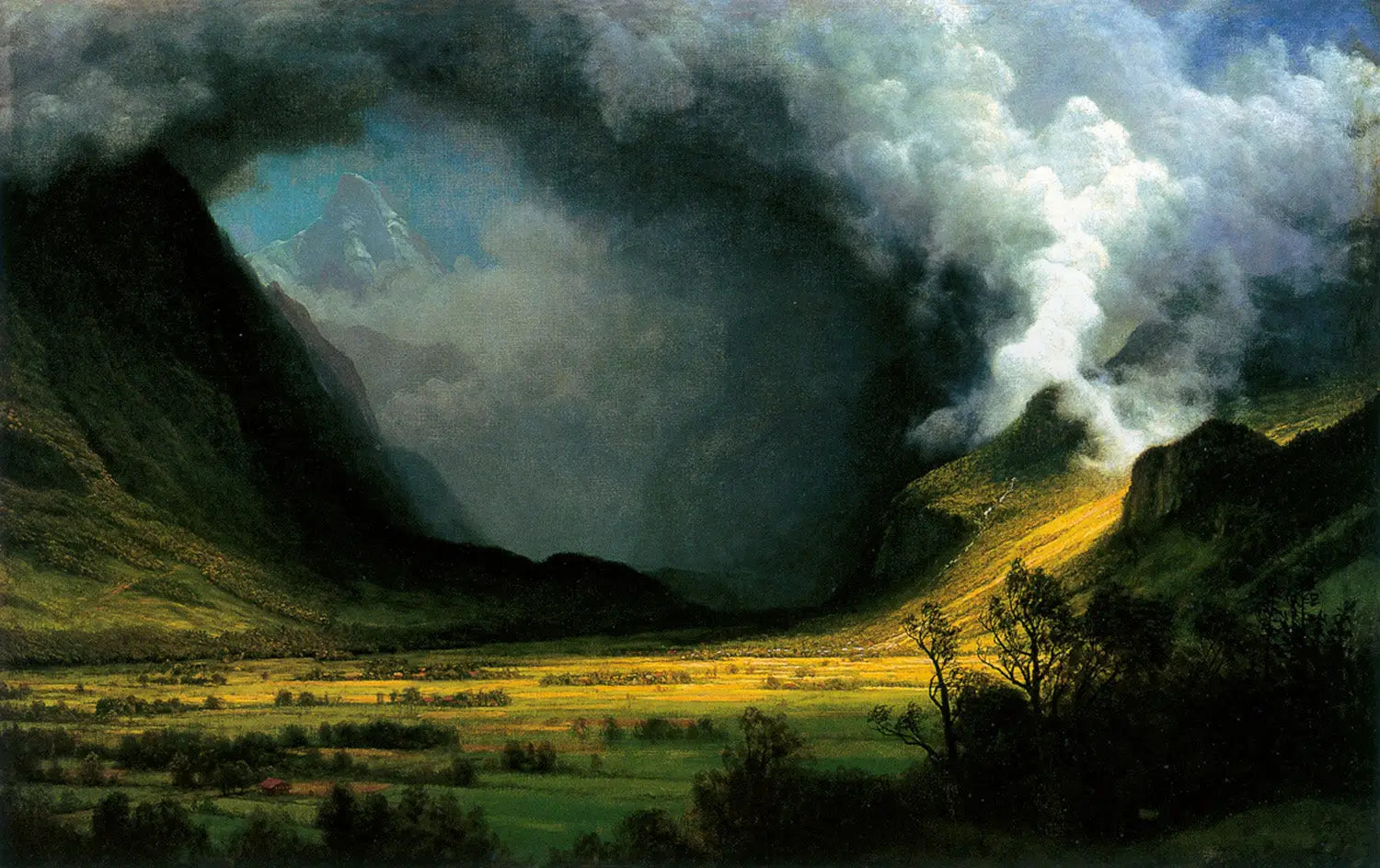 Tempête dans les montagnes - Albert Bierstadt - Alpha Reproduction
