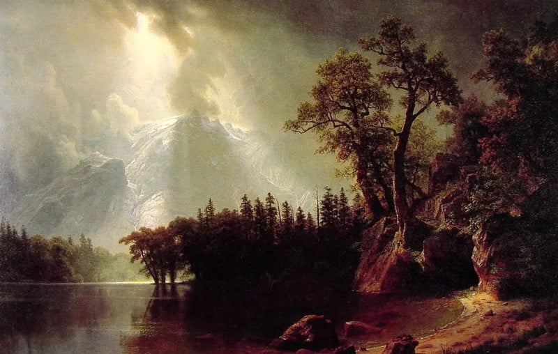 Přechodná bouře nad Sierra Nevada - Albert Bierstadt