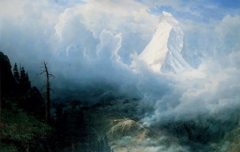 Bouře nad Matterhornem - Albert Bierstadt
