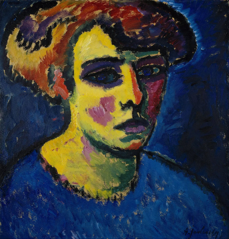 Ženská hlava - Alexej von Jawlensky