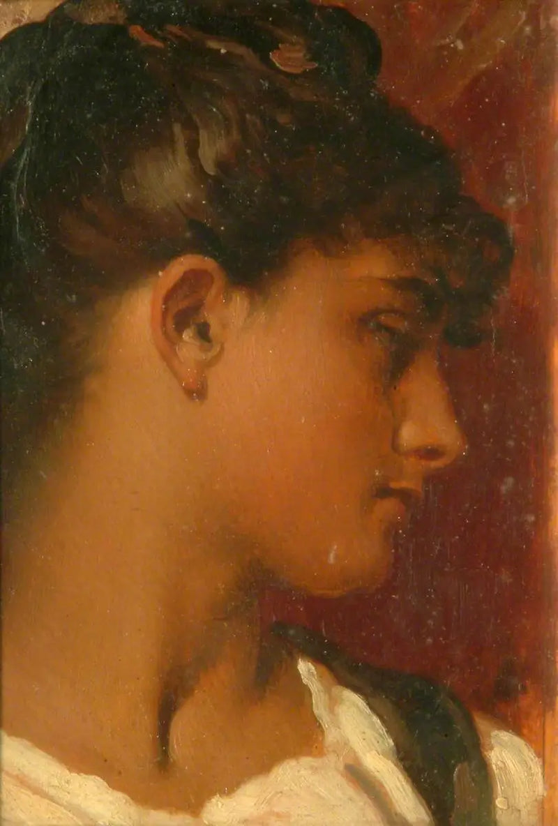 Hlava ženy - Frederic Leighton