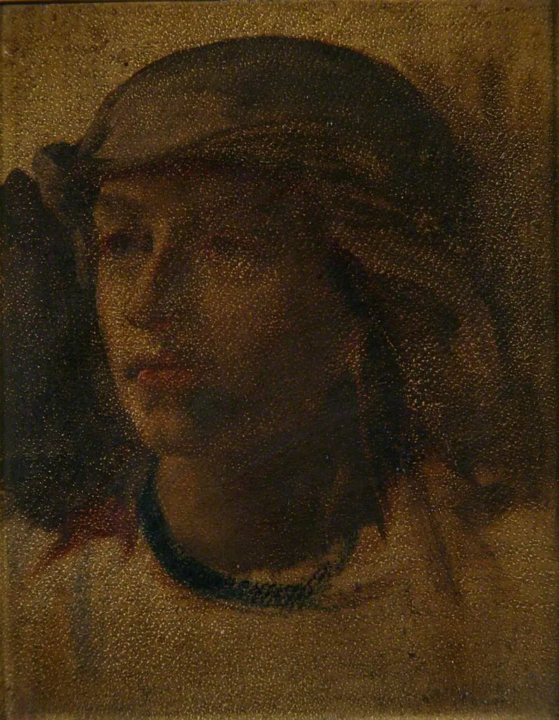 Hlava dívky - Frederic Leighton