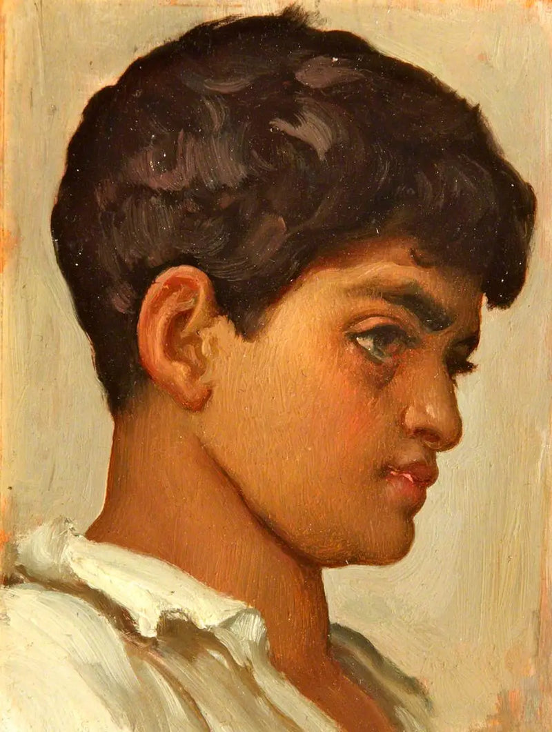 Hlava španělského chlapce - Frederic Leighton