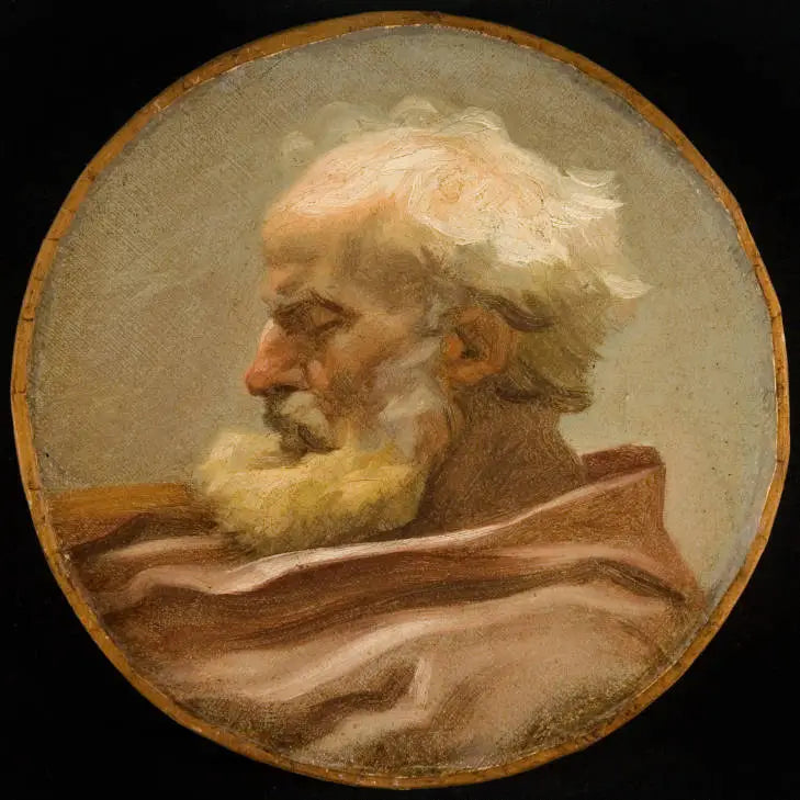 Hlava starce - Jean-Honoré Fragonard