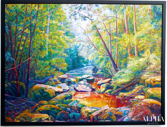 The Beautiful Forest - Kanchana | 160 X 120 cm Reproductions de tableaux à la peinture à l’huile