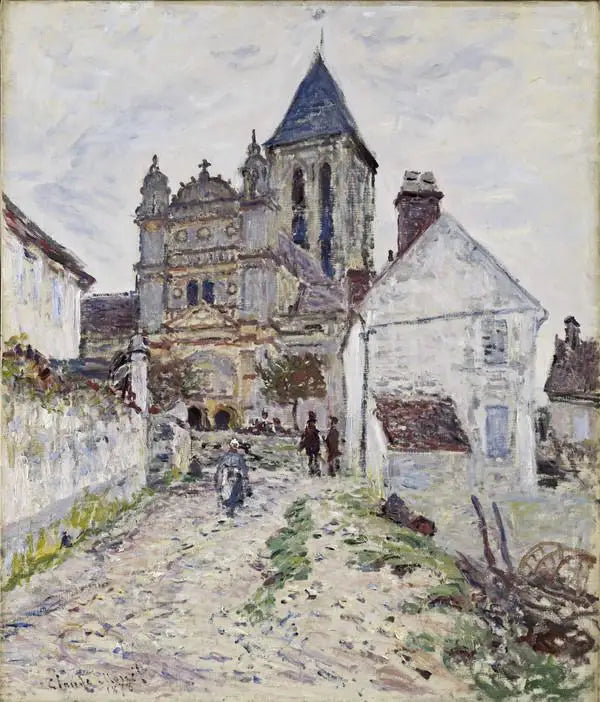 Reproduction du tableau « The Church at Vétheuil - Claude Monet » par Alpha Reproduction en peinture à l’huile