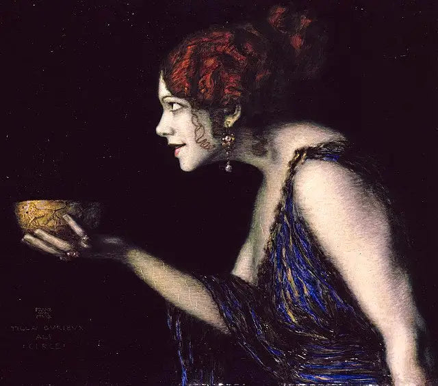 Tilla Durieux jako Kirké - Franz von Stuck