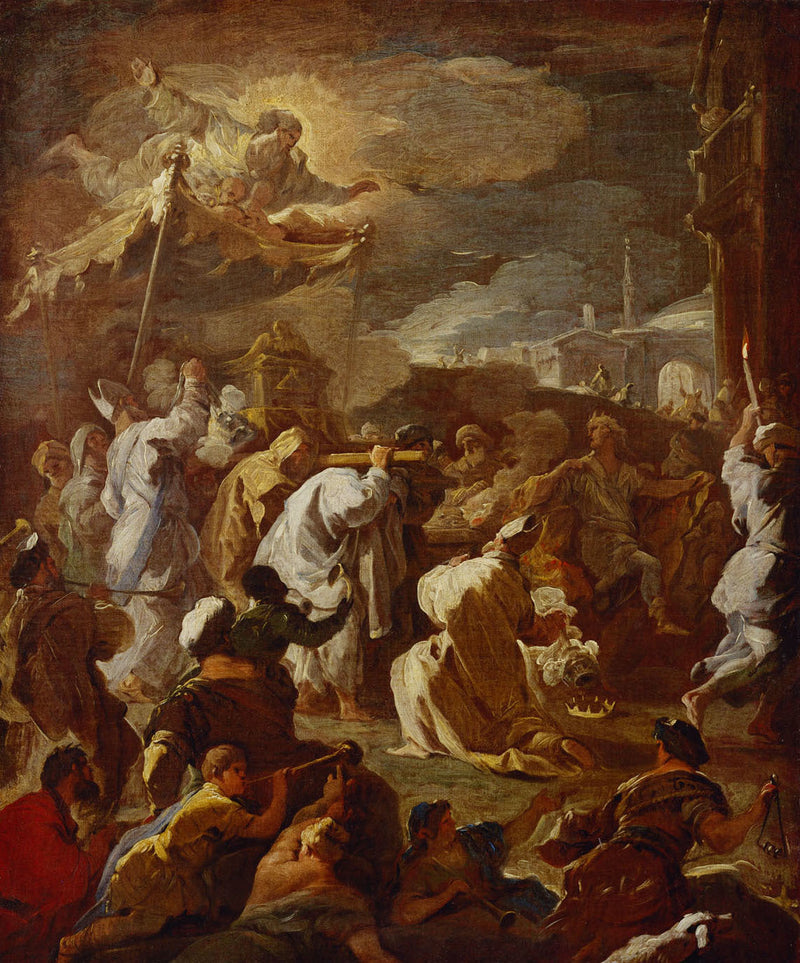 Přenos archy úmluvy od Davida - Luca Giordano