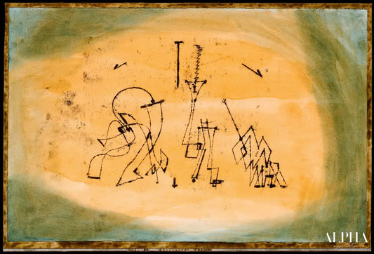 Trio abstrait - Paul Klee - Reproductions de tableaux et peintures haut de gamme