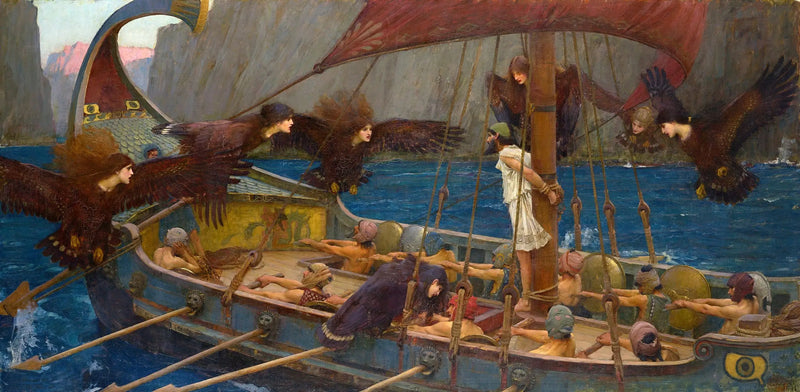 Ulysses a sirény - John William Waterhouse