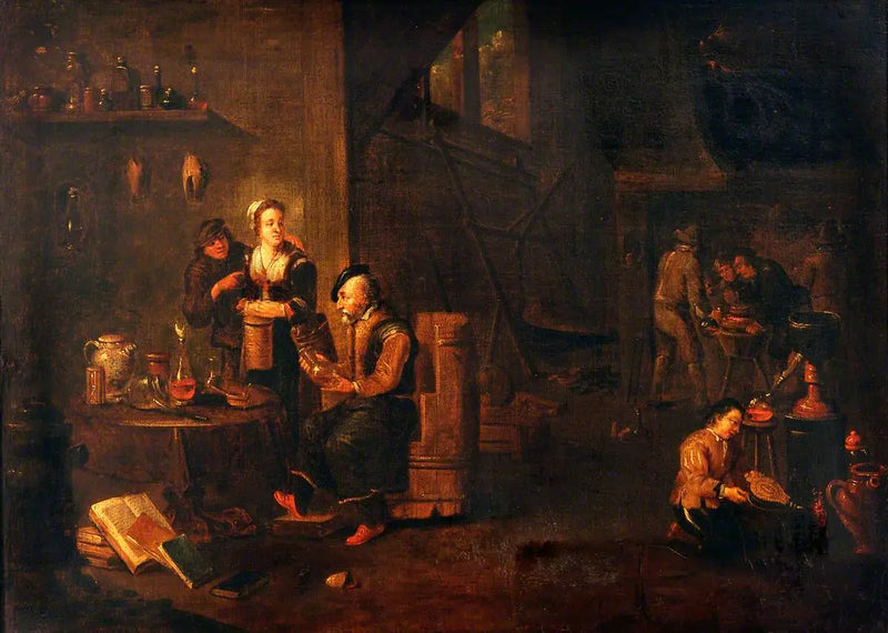 Alchymista ve svém laboratoři - David Teniers mladší