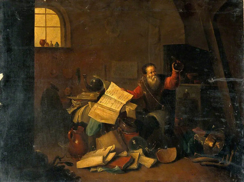 Alchymista ve svém laboratoři - David Teniers mladší
