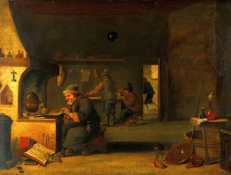 Alchymista ve svém laboratoři - David Teniers mladší