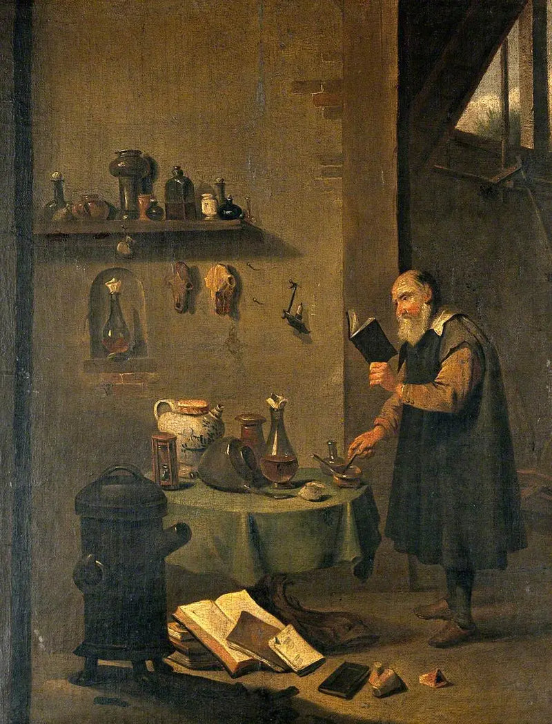Alchymista ve svém laboratoři - David Teniers mladší