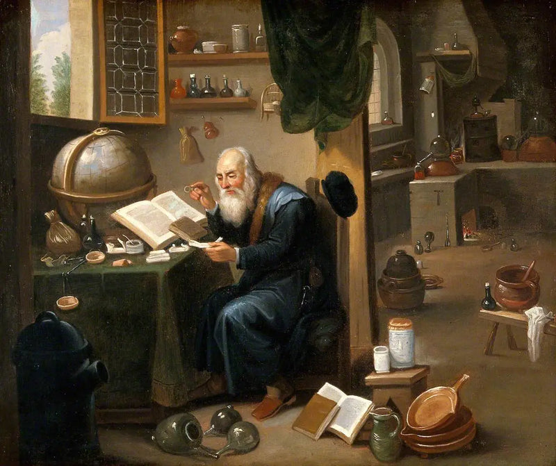 Alchymista ve svém laboratoři - David Teniers mladší