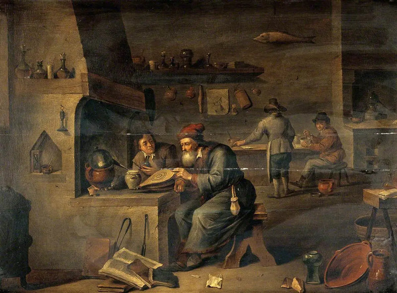 Alchymista ve svém laboratoři - David Teniers mladší