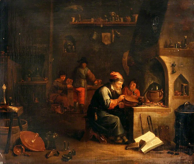 Alchymista ve svém laboratoři - David Teniers mladší
