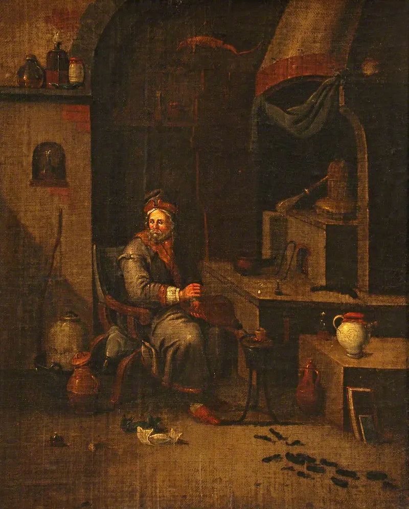 Alchymista ve svém laboratoři - David Teniers mladší
