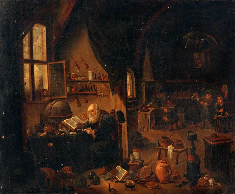 Alchymista ve svém laboratoři - David Teniers mladší