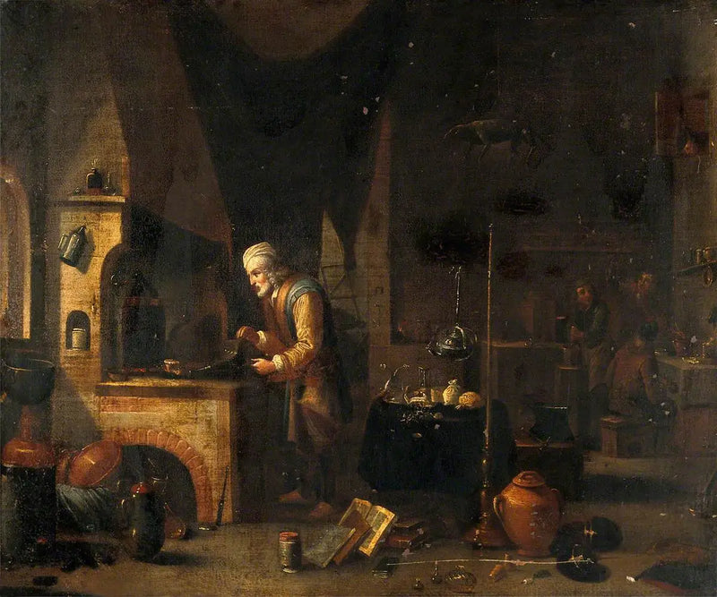 Alchymista ve svém laboratoři - David Teniers mladší