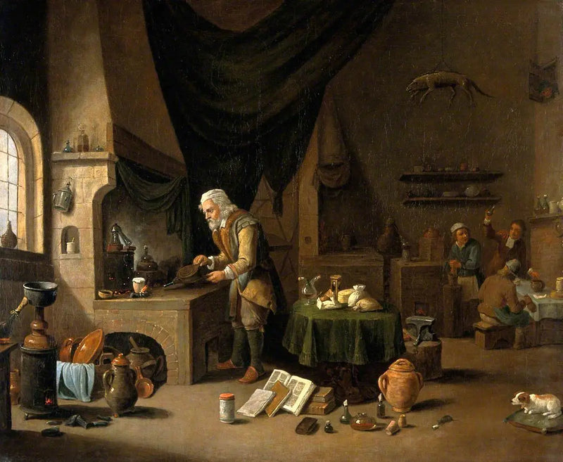 Alchymista ve svém laboratoři - David Teniers mladší