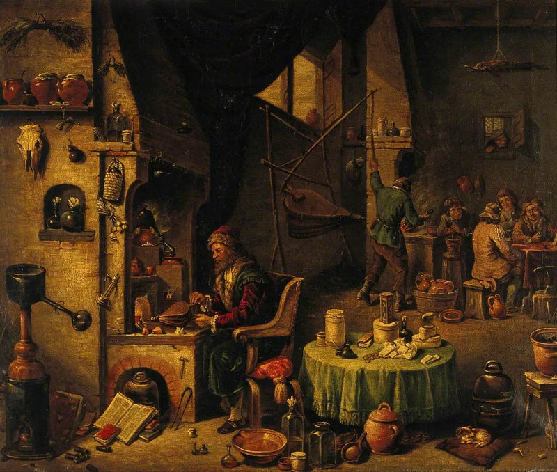 Alchymista ve svém laboratoři - David Teniers mladší