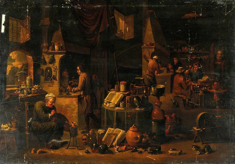 Alchymista ve svém laboratoři - David Teniers mladší
