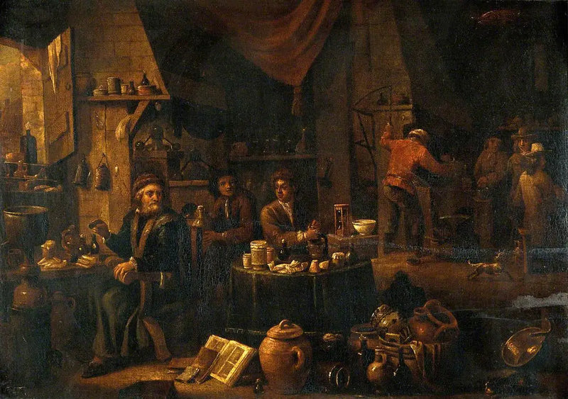 Alchymista ve svém laboratoři - David Teniers mladší