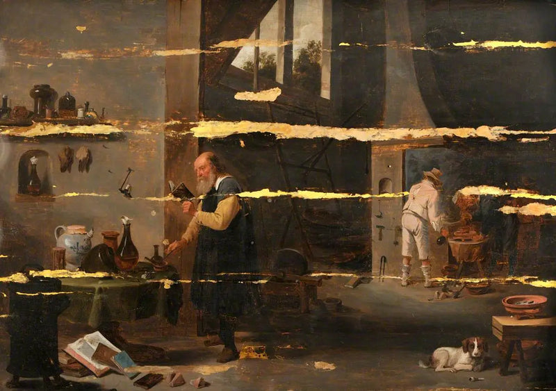 Alchymista ve svém laboratoři - David Teniers mladší