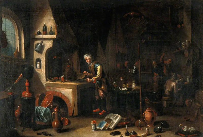 Alchymista ve svém laboratoři - David Teniers mladší