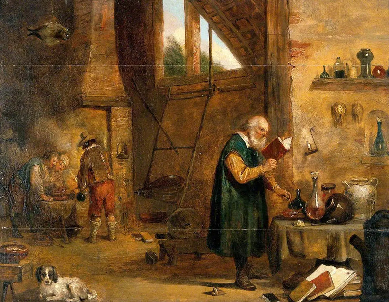 Alchymista ve svém laboratoři - David Teniers mladší