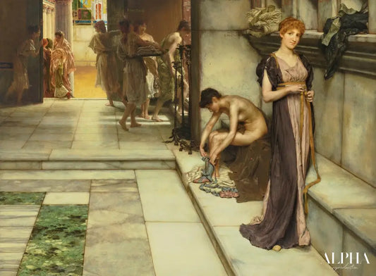 Un apodyterium - Lawrence Alma-Tadema Reproductions de tableaux à la peinture à l’huile