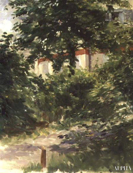 Un coin de jardin à Rueil - Edouard Manet - Reproductions de tableaux et peintures haut de gamme