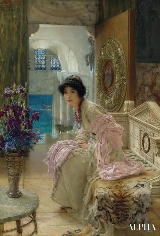 Un Égyptien dans l’embrasure d’une porte - Lawrence Alma-Tadema Reproductions de tableaux à la peinture à l’huile