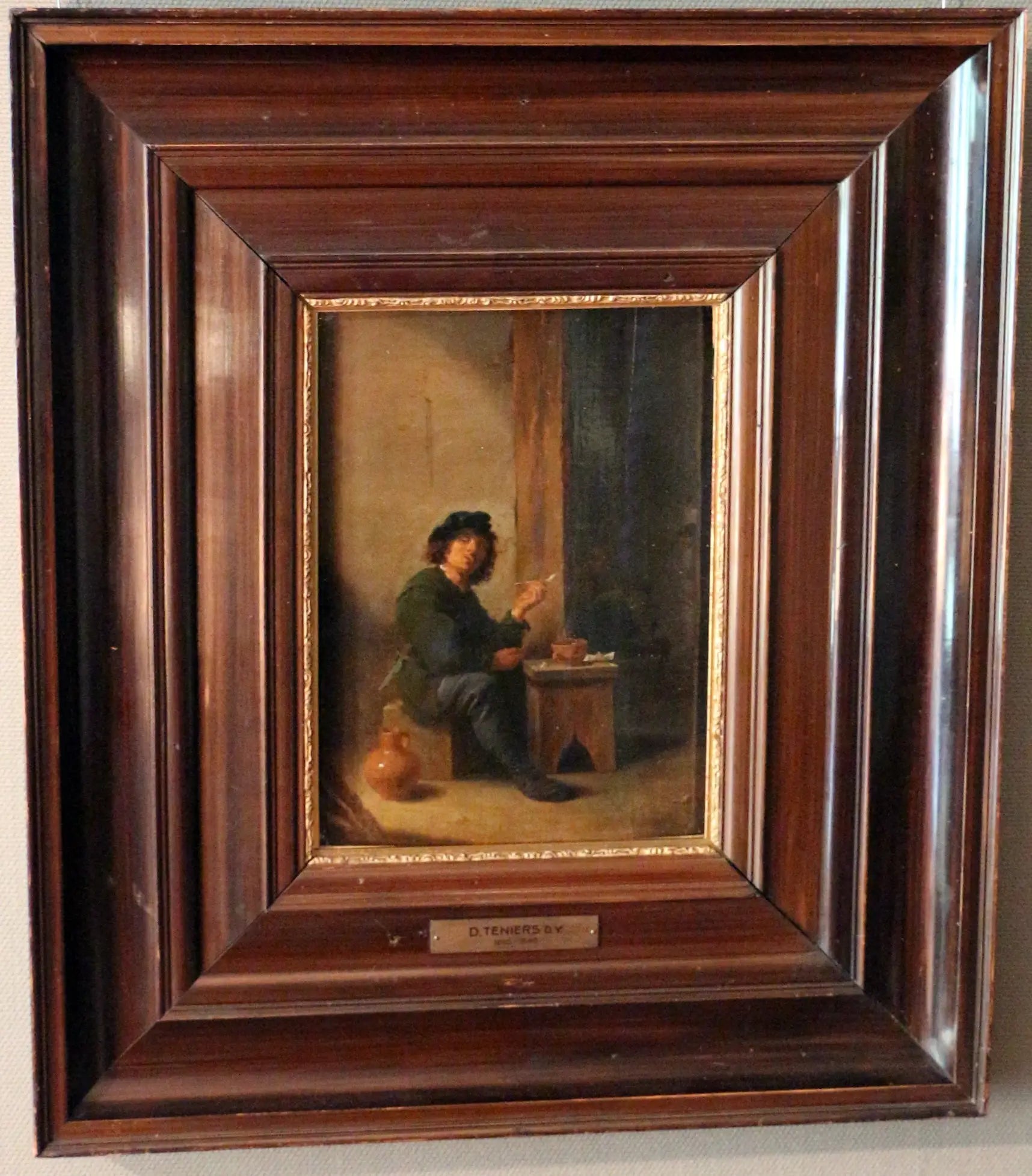 Un homme fumant sa pipe - David Teniers le Jeune - Alpha Reproduction