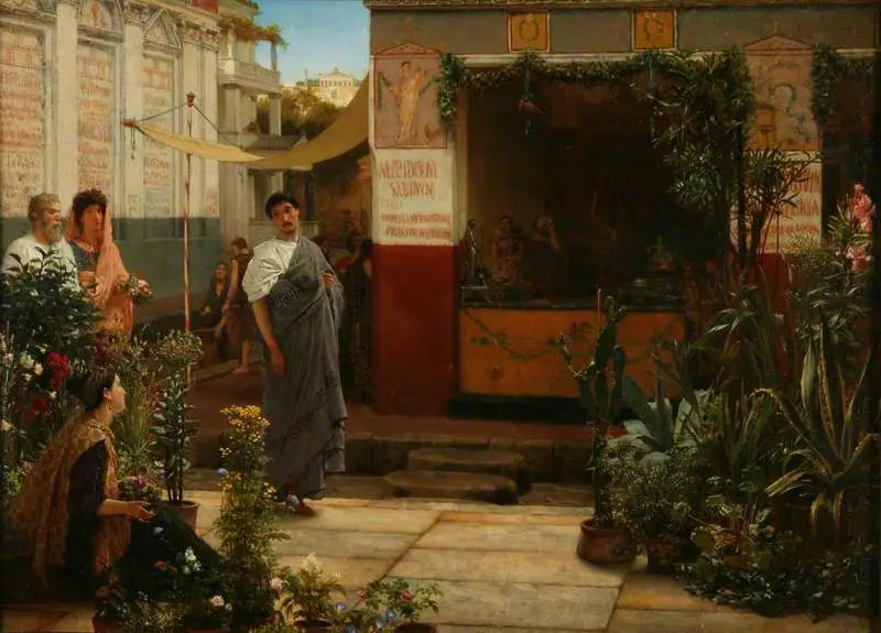 Římský květinový trh - Lawrence Alma-Tadema