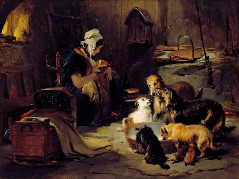 Snídaně v Highlands - Edwin Henry Landseer