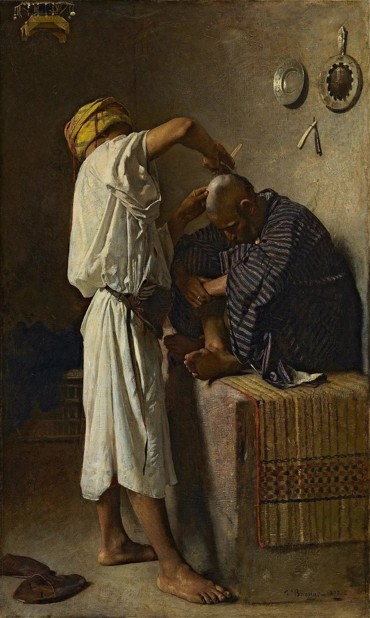 Un salon de coiffure oriental - Léon Bonnat - Alpha Reproduction