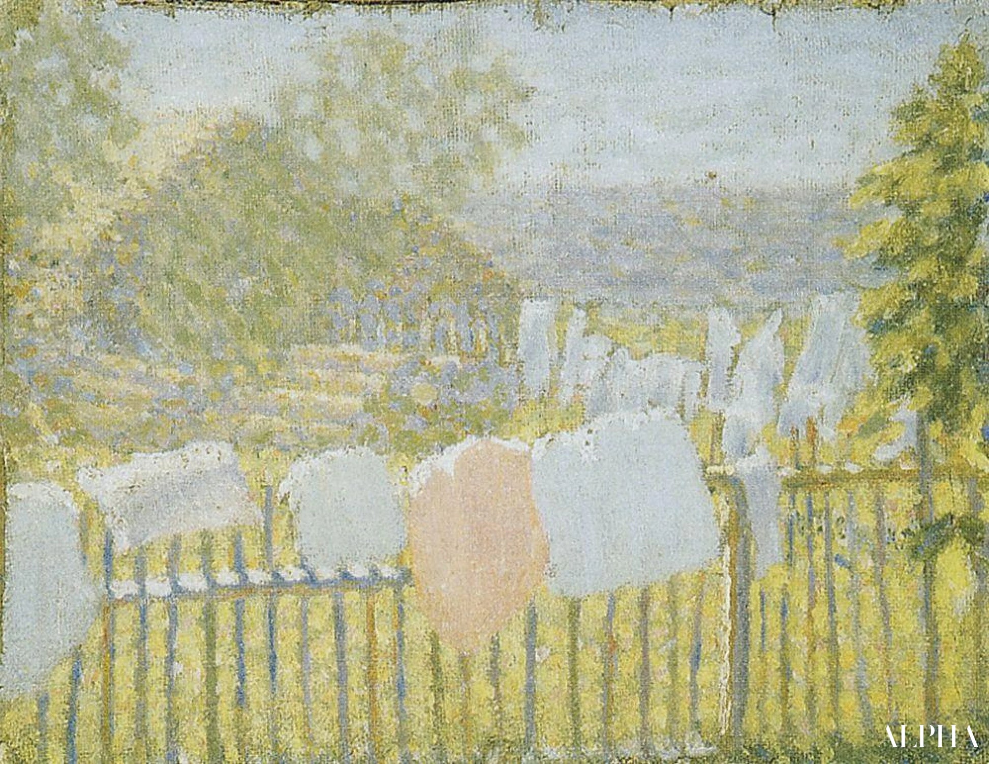 Underwear on the fence - Kazimir Malevich - Reproductions de tableaux et peintures haut de gamme