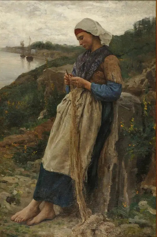 Dívka rybáře - Jules Breton