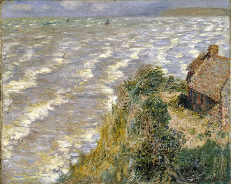 Příliv v Pourville - Claude Monet