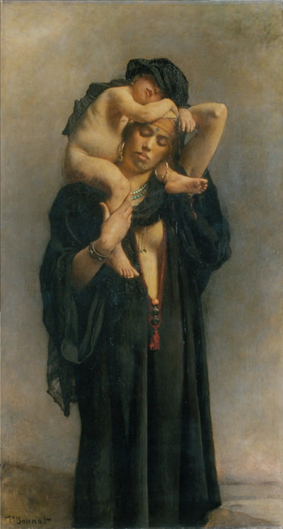 Une paysanne égyptienne et son enfant - Léon Bonnat - Alpha Reproduction