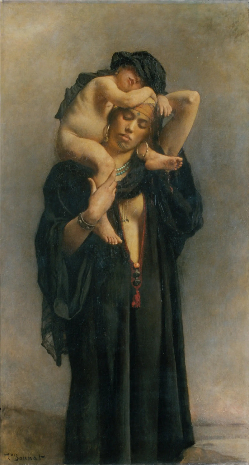Egyiptomská rolnice a její dítě - Léon Bonnat