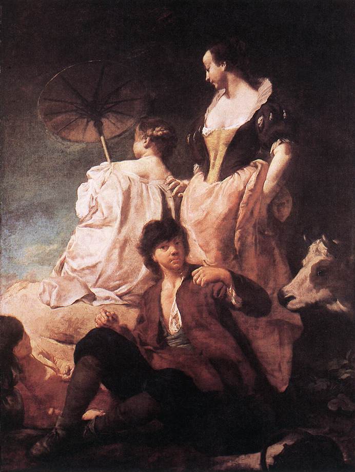 Procházka na venkově - Giovanni Battista Piazzetta