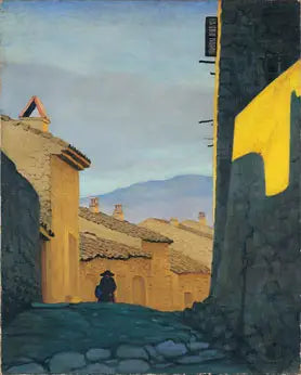 Ulice v Cagnes - Félicien Vallotton